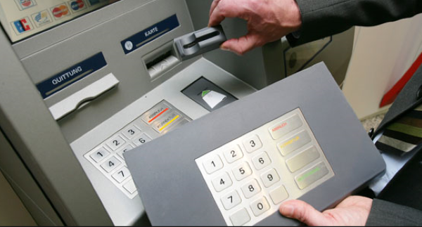 Example of Skimmers on ATM