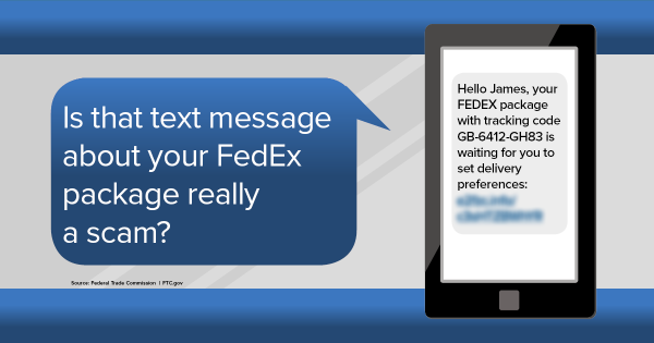 Image of FTC Warning on Fake Text Messages